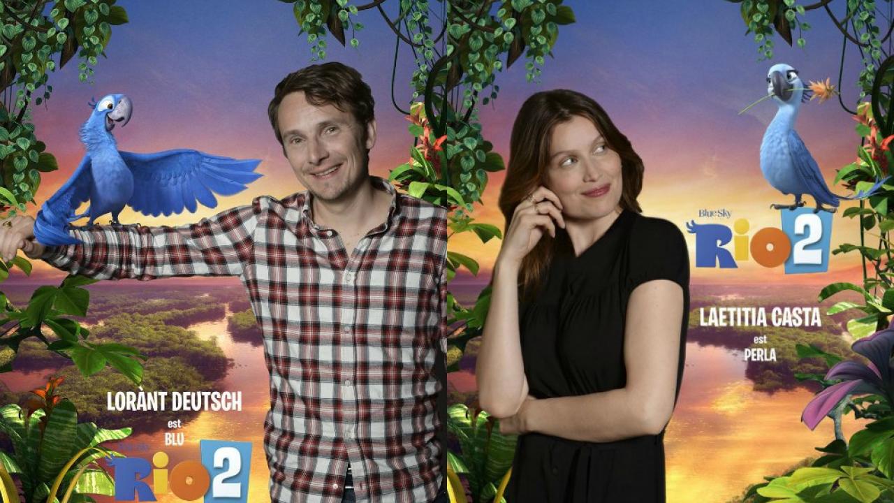 Rio 2 : Interview des voix françaises Laetitia Casta et Lorant Deutsch