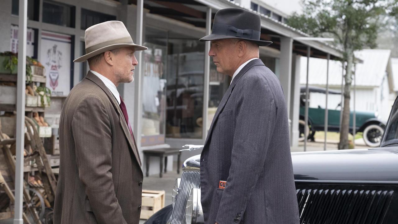 Woody Harrelson et Kevin Costner dans The Highwaymen (Netflix)