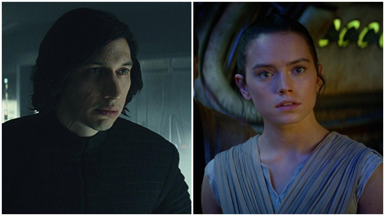 Kylo et Rey Adam Driver et Daisy Ridley