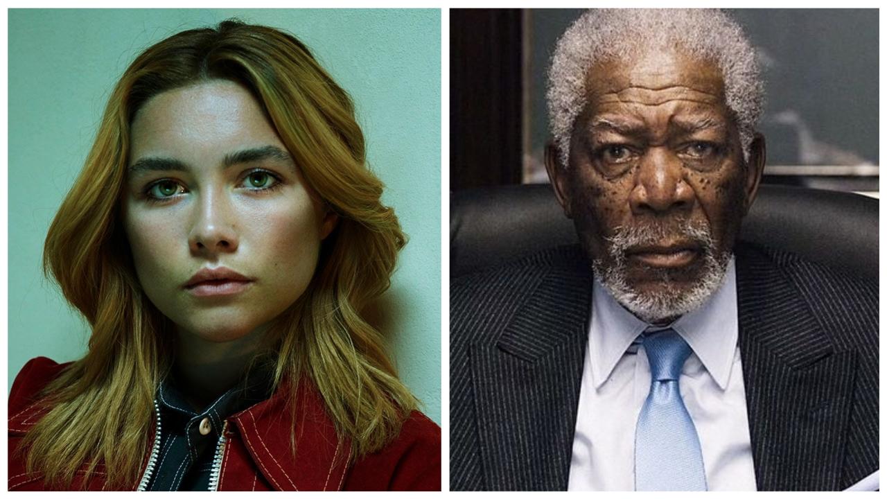 Florence Pugh et Morgan Freeman