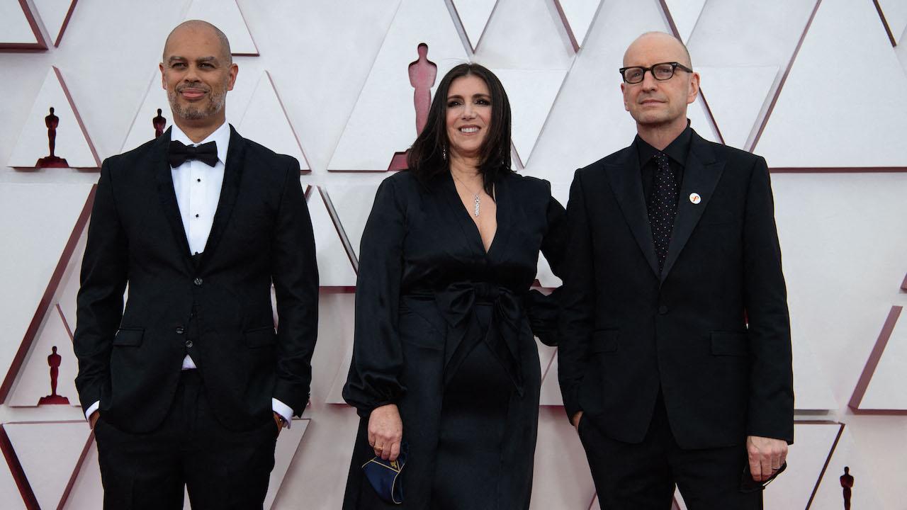 Jesse Collins, Stacy Sher, Steven Soderbergh aux Oscars 2021