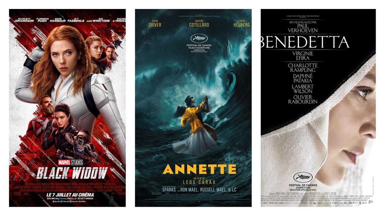 Affiche sorties de films mercredi 7 juillet 2021