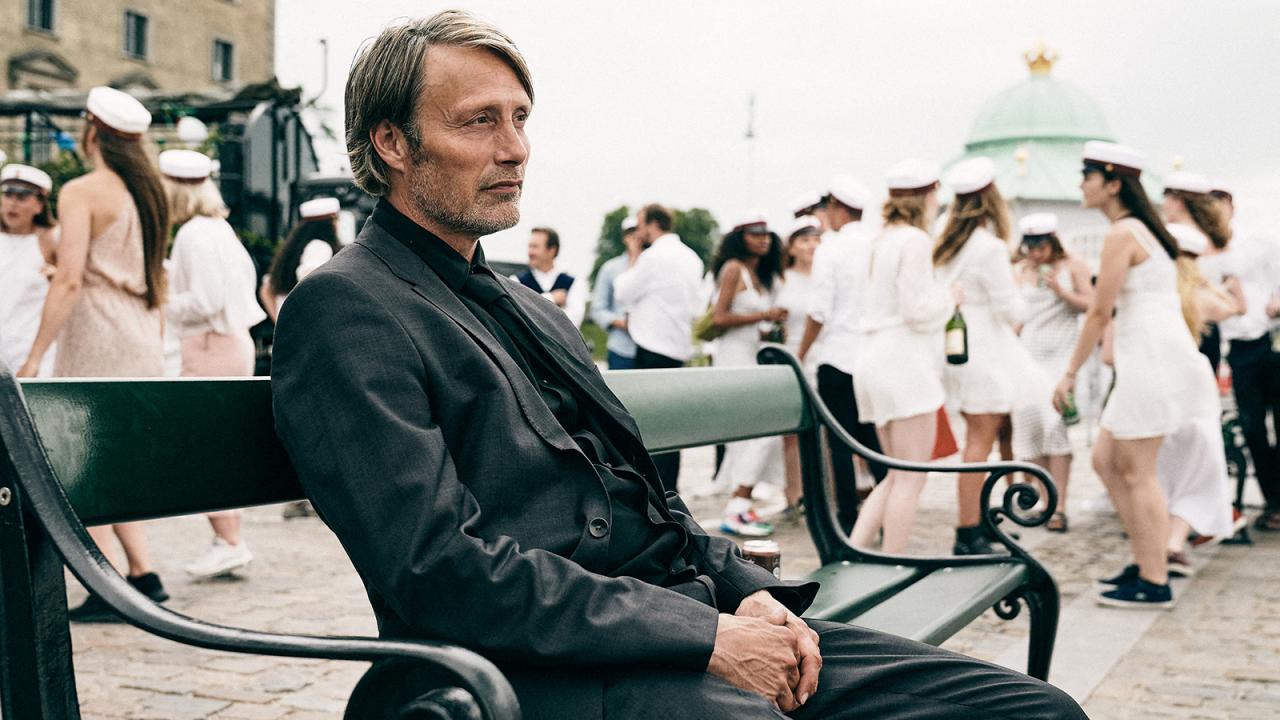 Actor Mads Mikkelsen in "Another Round,"