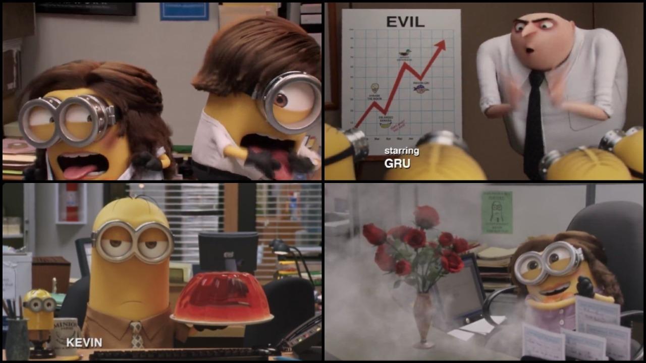 Le générique de The Office parodié par Les Minions (avec Gru en Michael Scott)
