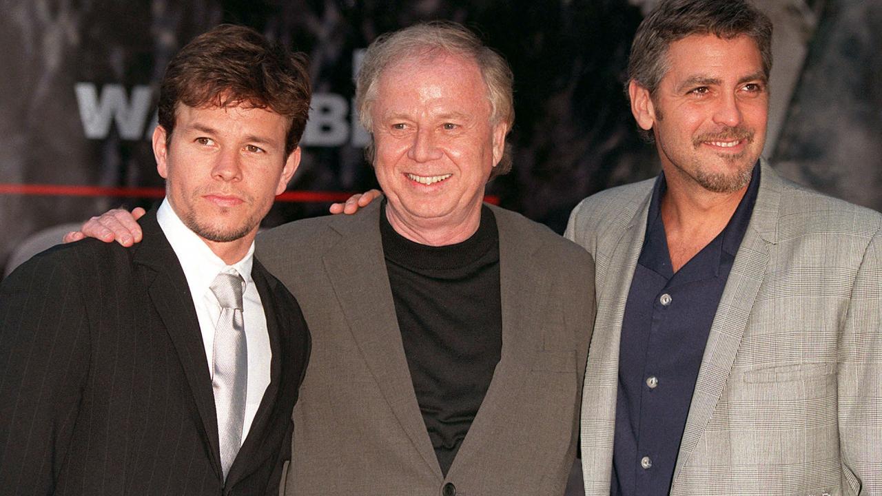 Wolfgang Petersen entouré de George Clooney et Mark Wahlberg