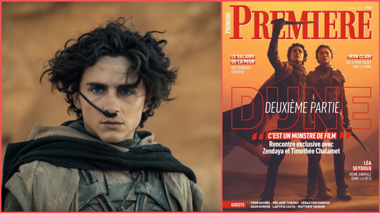 Timothée Chalamet en couverture de Première pour Dune 2