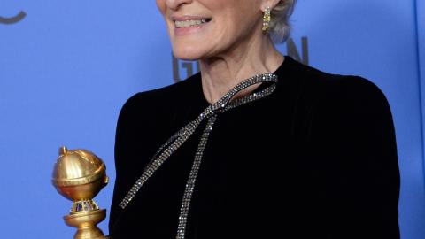 Les plus belles photos des Golden Globes 2019 : Glenn Close (meilleure actrice dans un drame pour The Wife)