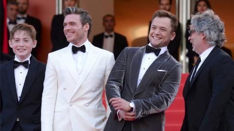 Cannes 2019 : Taron Egerton avec Richard Madden et le réalisateur Dexter Fletcher