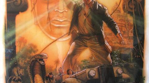 Poster de Drew Struzan pour l'attraction Indiana Jones (1995)