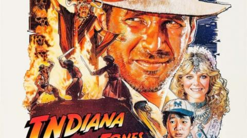 Le poster de Drew Struzan pour Indiana Jones et le Temple Maudit (1984)