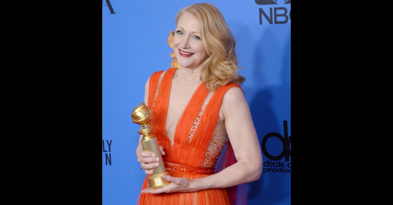 Les plus belles photos des Golden Globes 2019 : Patricia Clarkson (meilleure actrice dans un second rôle pour la série Sharp Objects)