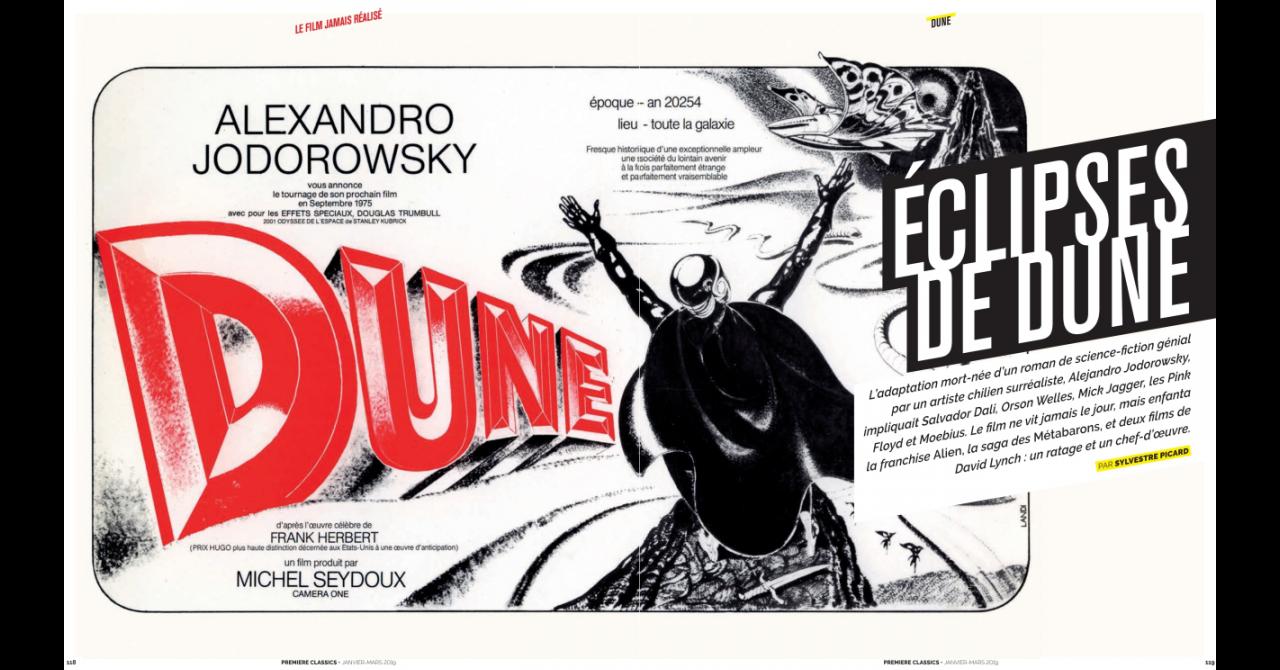 Première Classics n°6 : Dune, le film jamais tourné d'Alejandro Jodorowsky
