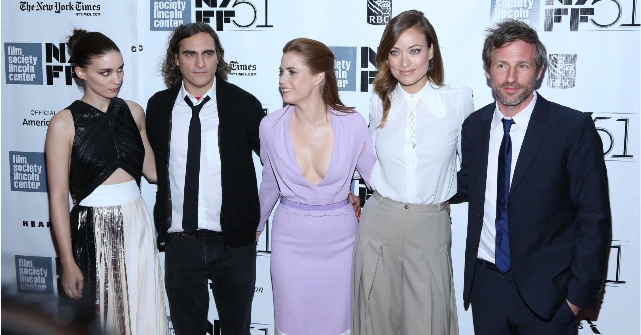 Rooney Mara, Joaquin Phoenix, Amy Adams, Olivia Wilde et Spike Jonze à l'avant-première de Her à New York, en octobre 2013