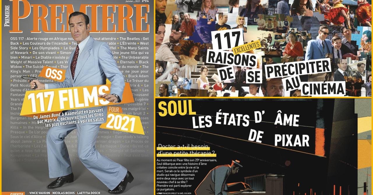 Sommaire de Première n°514 : Jean Dujardin en OSS, 117 films pour 2021