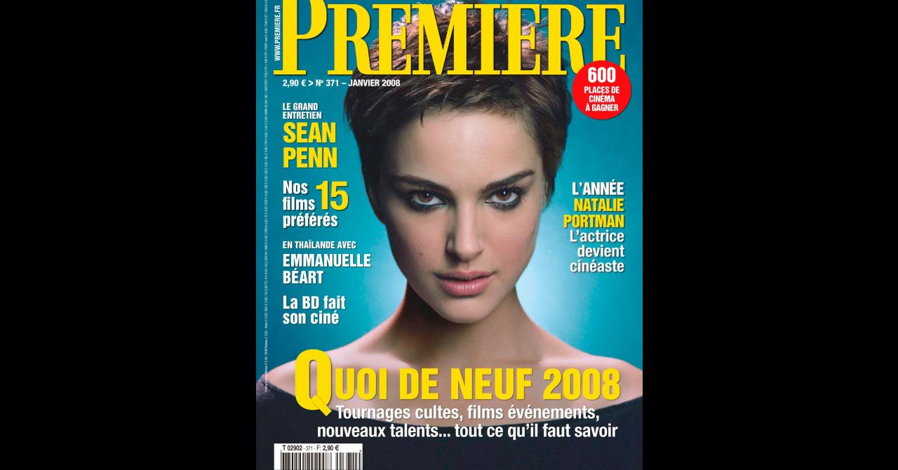 Natalie Portman en couverture de Première n°371 (janvier 2008)