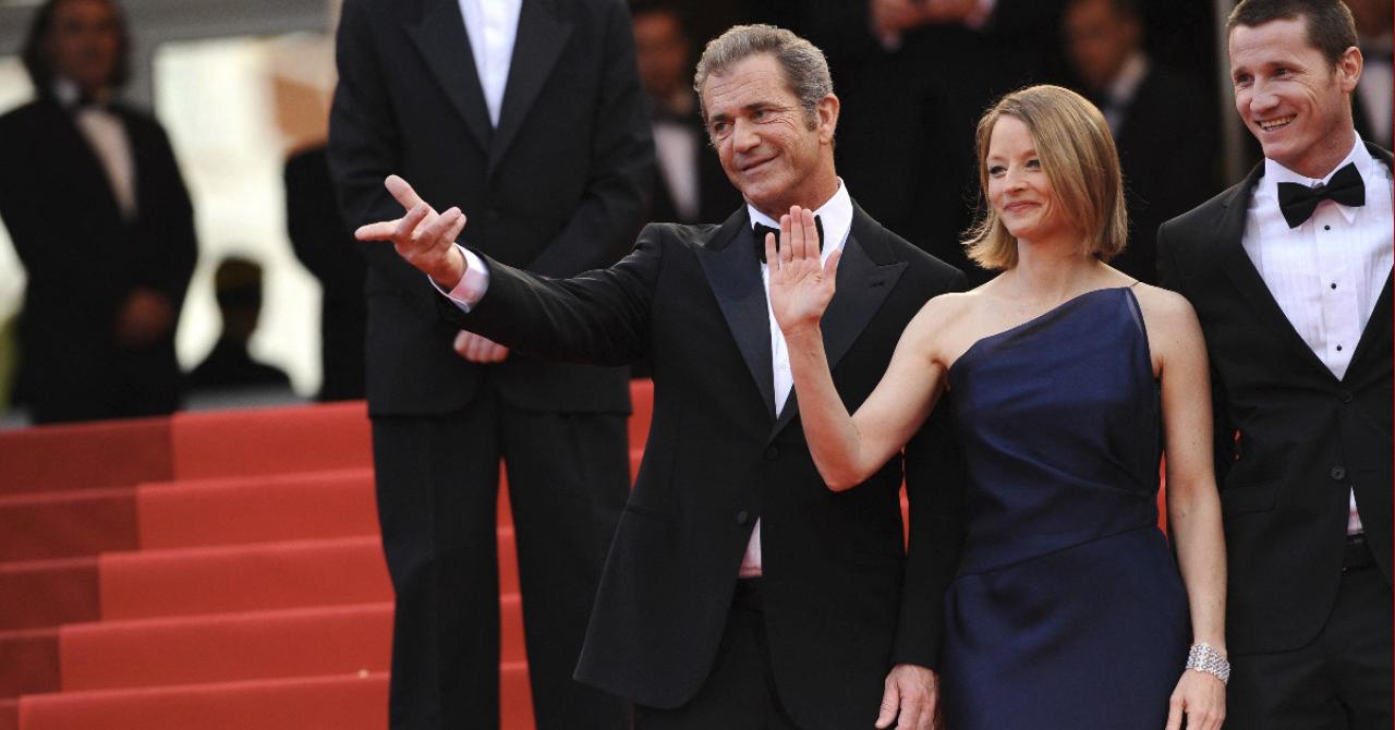 Jodie Foster, Mel Gibson et Matt Smith à Cannes pour Le Complexe du Castor (2007)
