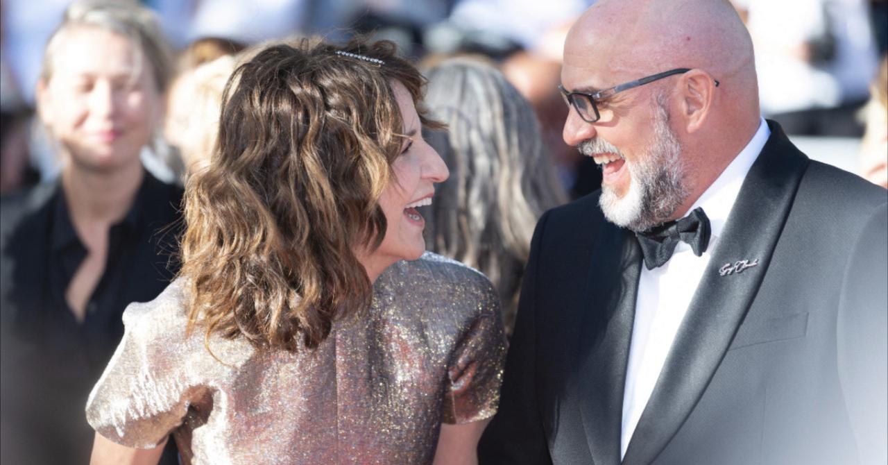 Cannes 2021 : Valérie Lemercier et Sylvain Marcel, qui joue Guy-Claude (inspiré de René Angélil)