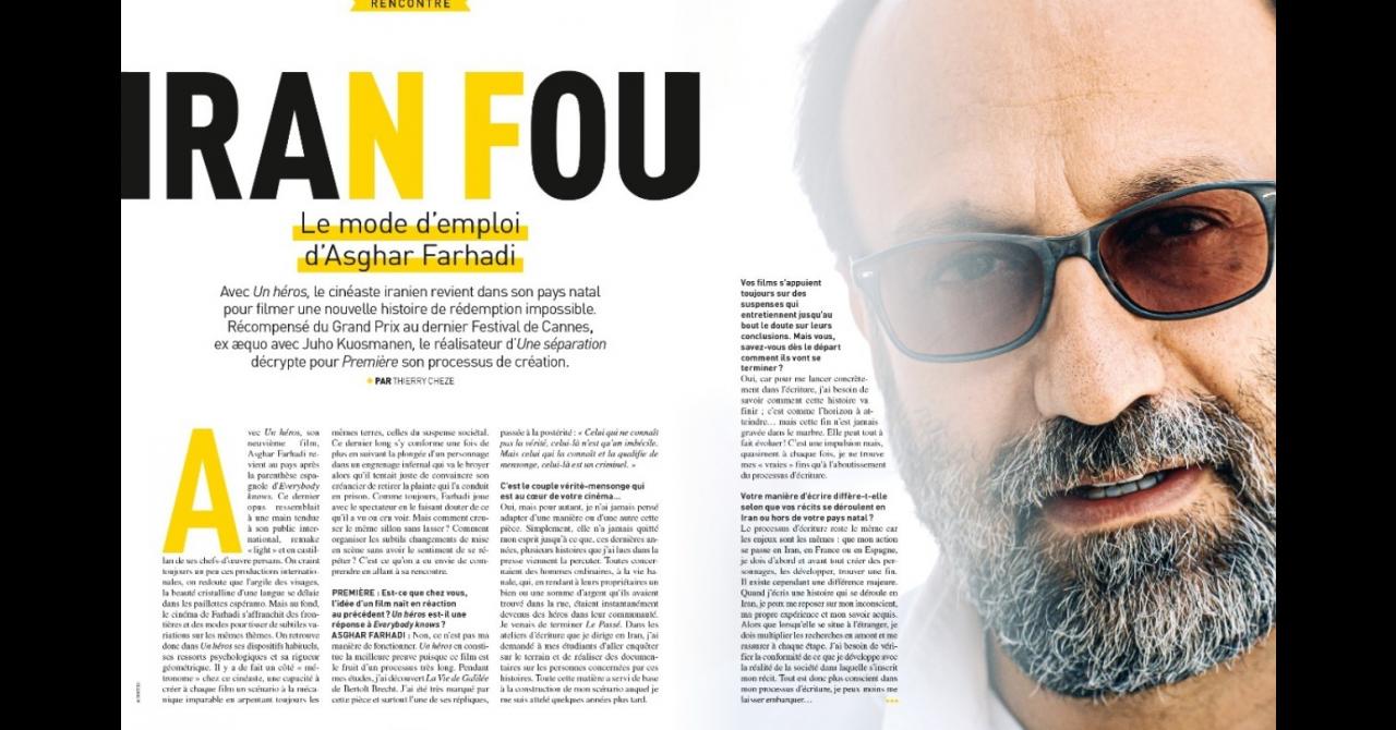 Première n°524 : Rencontre avec Asghar Farhadi