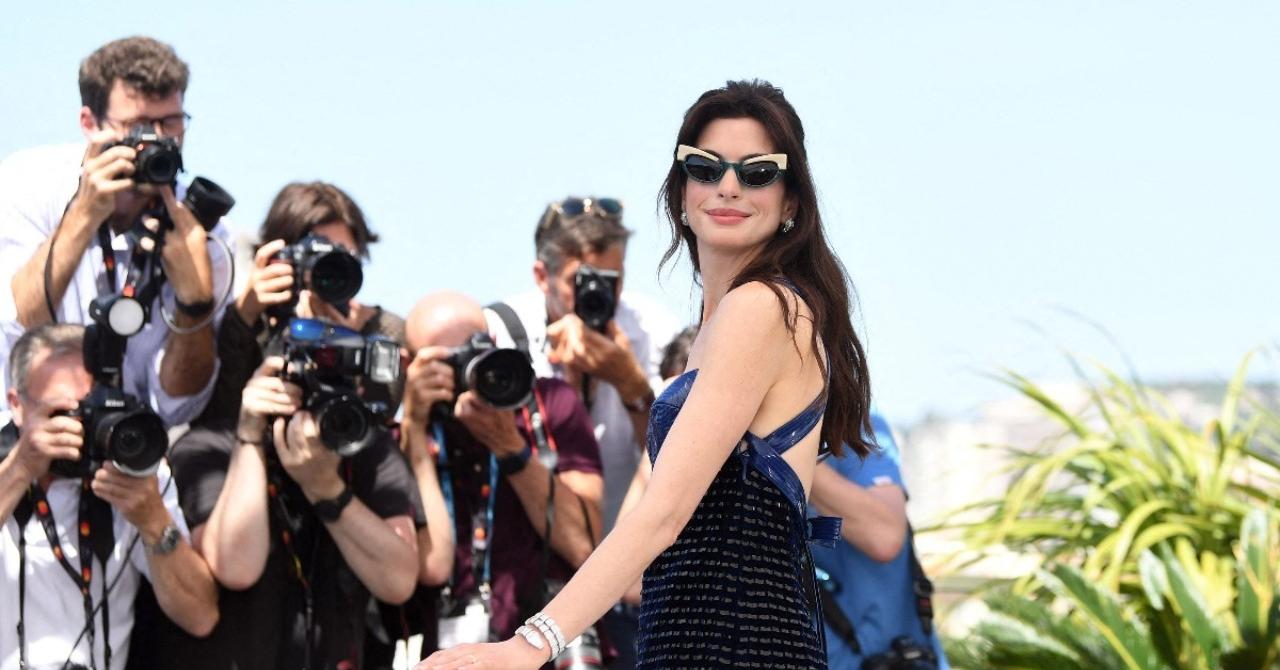Cannes 2022, Jour 4 : Anne Hathaway lors du photocall d'Armageddon Time