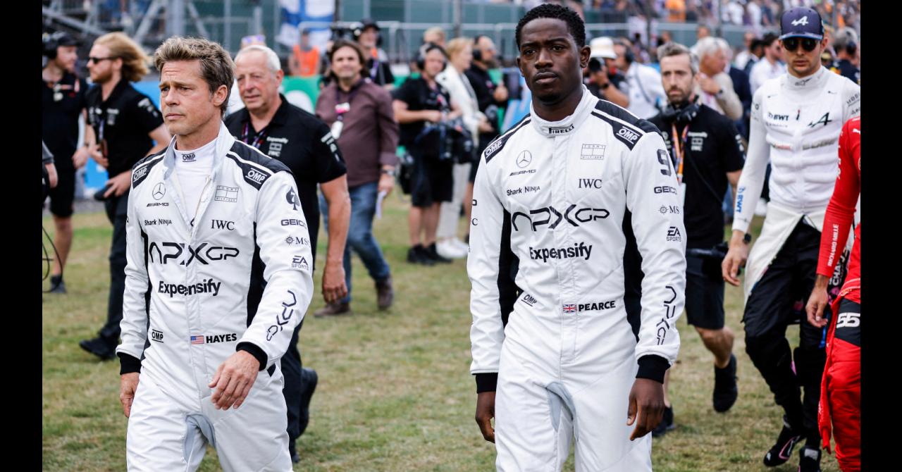 Brad Pitt à Silverstone pour son film de Formule 1