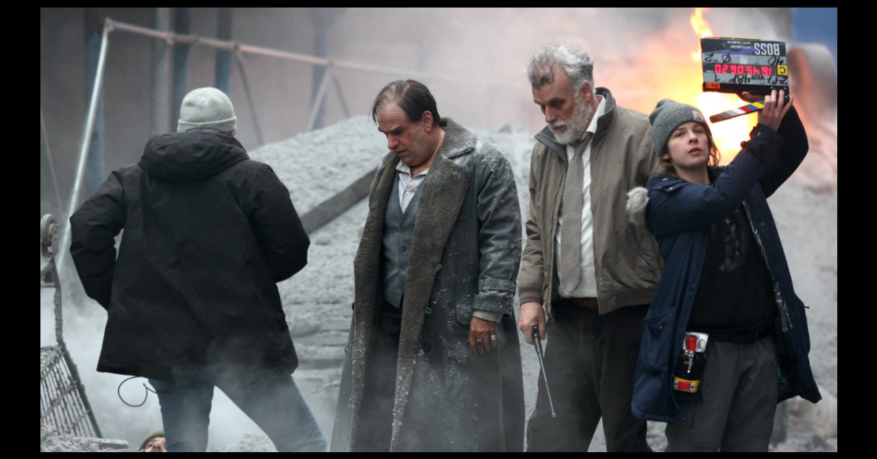 Nouvelles photos explosives du tournage de la série Le Pingouin, avec Colin Farrell