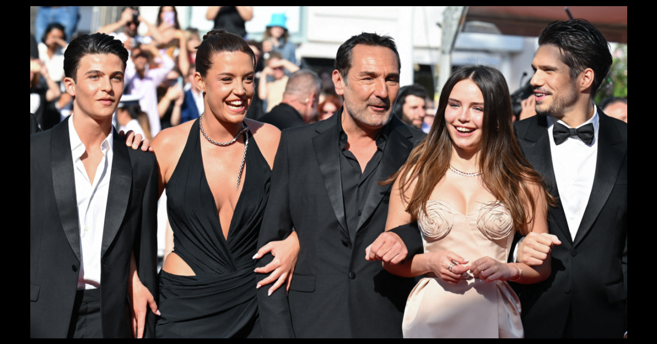 Cannes jour 10 : Le réalisateur entouré de ses quatre acteurs principaux de L'Amour ouf