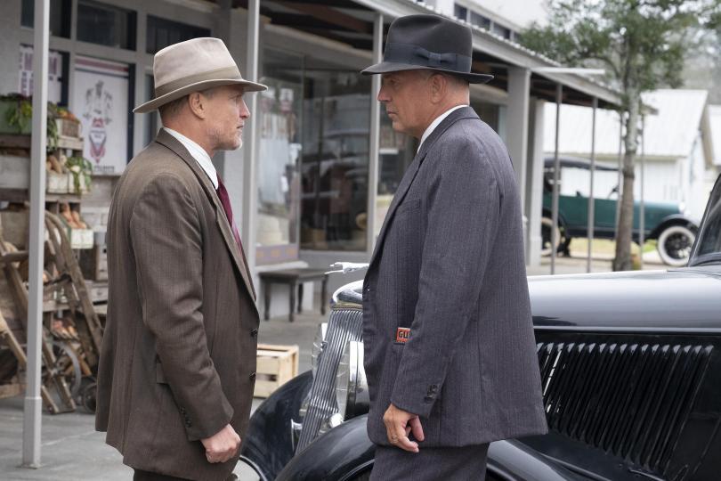 Woody Harrelson et Kevin Costner dans The Highwaymen (Netflix)