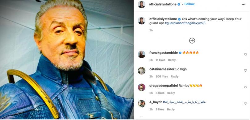 Stallone Les Gardiens de la Galaxie 3