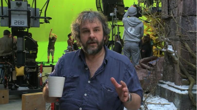 Peter Jackson sur le tournage du Hobbit