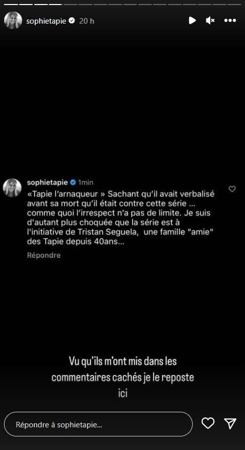 La fille de Bernard Tapie pousse un énorme coup de gueule 