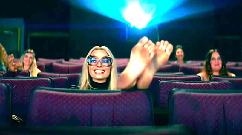 Margot Robbie salle de cinéma Once upon a time